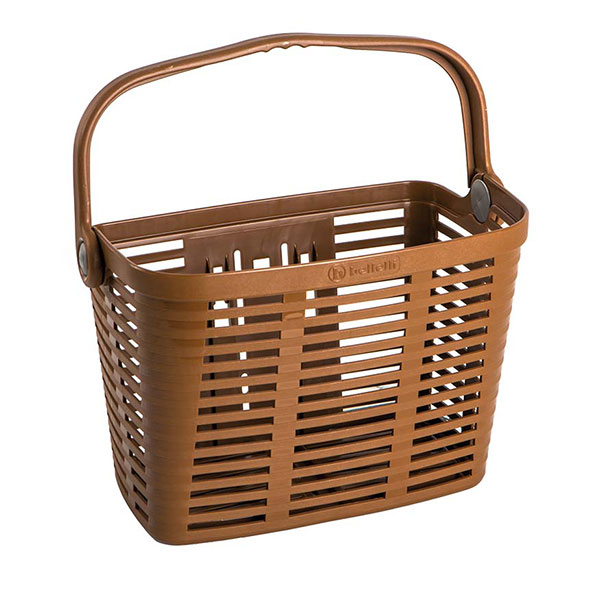 BELLELI PLAZA PLASTIC BROWN BASKET BELLELI PLAZA PLASTIC BROWN BASKET